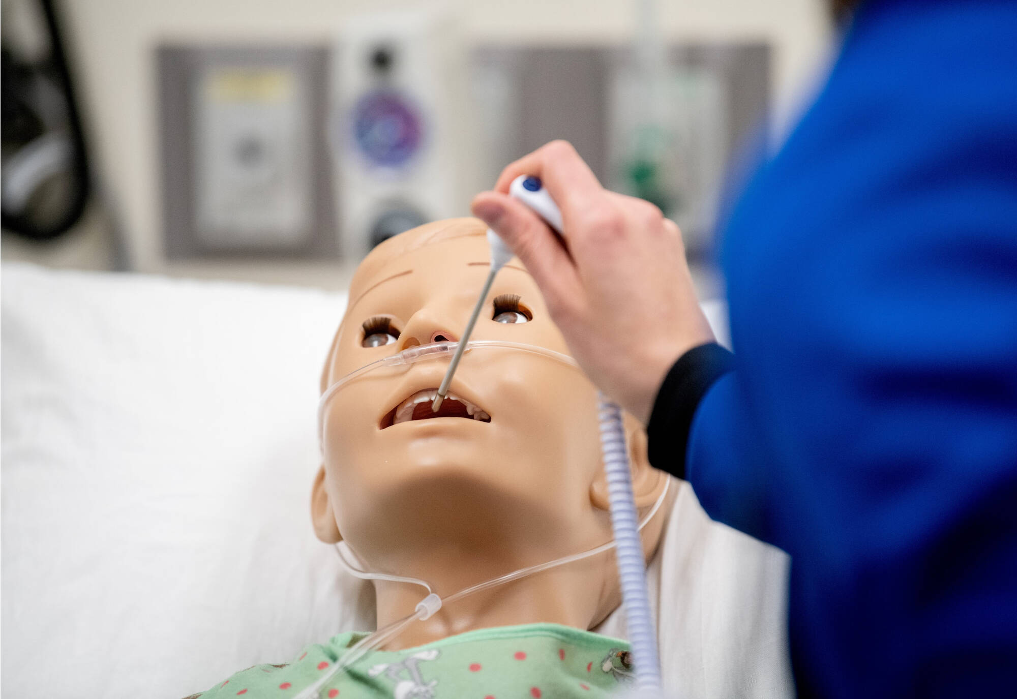Nursing student with Pediatric Hal